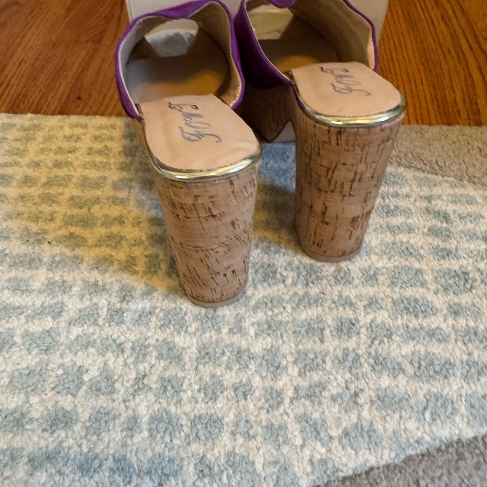 Vibrant purple platform mules - Picture 4 of 5